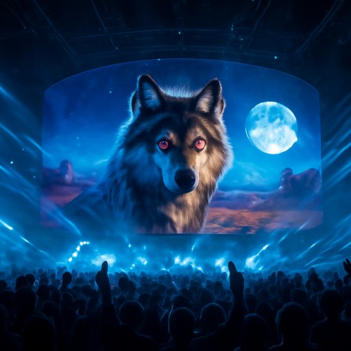bkok wolf gold moon scene